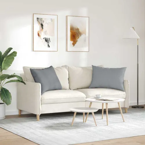 Jastučići za sofu 2 kom. tkanina Svijetlo siva 70 x 50 cm - Svjetlosiva 50 x 70 cm Cijena