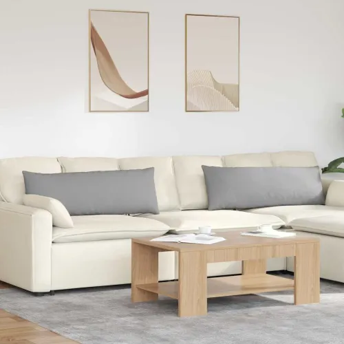 Jastučići za sofu 2 kom. tkanina Oblačnosiva 120 x 40 cm - Siva tkanina oblak 40 x 120 cm Cijena