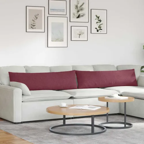 Jastučići za sofu 2 kom. tkanina Vinska crvena 145 x 40 cm - boja crnog vina 40 x 145 cm Cijena