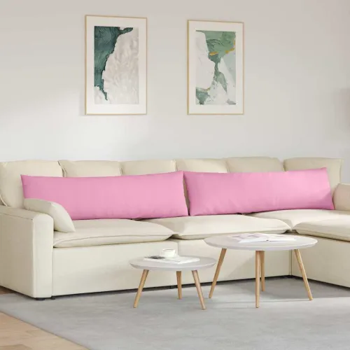 Jastučići za sofu 2 kom. tkanina Ružičasta 145 x 40 cm - Ružičasta 40 x 145 cm Cijena