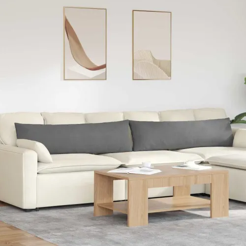 Jastučići za sofu 2 kom. tkanina Tamno siva 145 x 40 cm - Tamno siva 40 x 145 cm Cijena