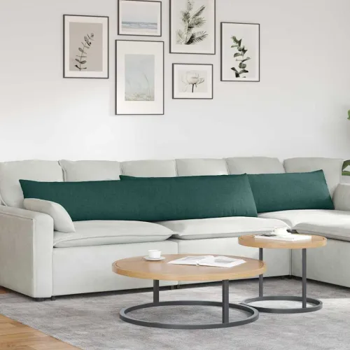 Jastučići za sofu 2 kom. tkanina Tamnozelena 200 x 40 cm - Tamnozelena 40 x 200 cm Cijena