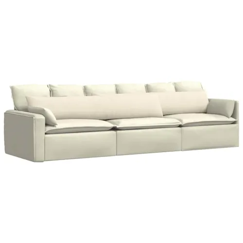 Jastučići za sofu 2 pcs Krema 200 x 40 cm Kordura tekstil - Krema 200 x 40 cm Cijena