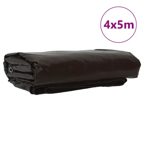 Cerada 650g / m² Smeđa 4 x 5 m Platno s PVC premazom - Smeđa 4 x 5 m with eyelets Cijena