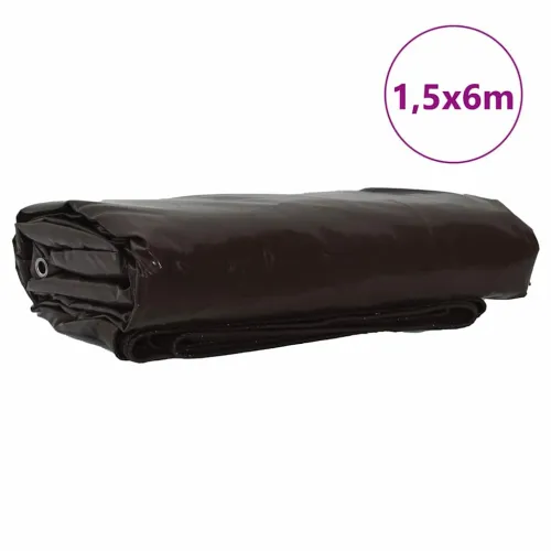 Cerada 650g / m² Smeđa 1,5 x 6 m Platno s PVC premazom - Smeđa 1,5 x 6 m with eyelets Cijena