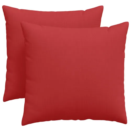 Jastučići za sofu 2 kom. tkanina Crvena 45 x 45 cm - Crvena 45 x 45 cm Cijena