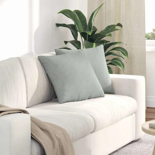 Jastučići za sofu 2 pcs Svijetlo siva 45 x 45 cm - Svjetlosiva 45 x 45 cm Cijena