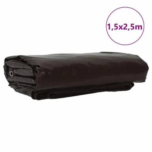 Cerada 650g / m² Smeđa 1,5 x 2,5 m Platno s PVC premazom - Smeđa 1,5 x 2,5 m with eyelets Cijena