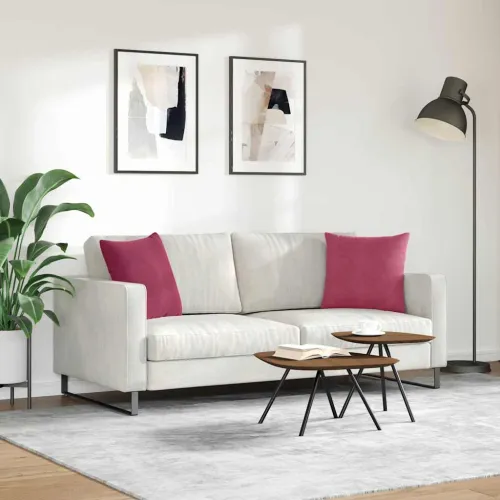 Jastučići za sofu 2 pcs Vinska crvena 45 x 45 cm - boja crnog vina 45 x 45 cm Cijena