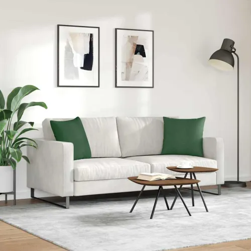 Jastučići za sofu 2 pcs Tamnozelena 45 x 45 cm Kordura tekstil - Tamnozelena 45 x 45 cm Cijena