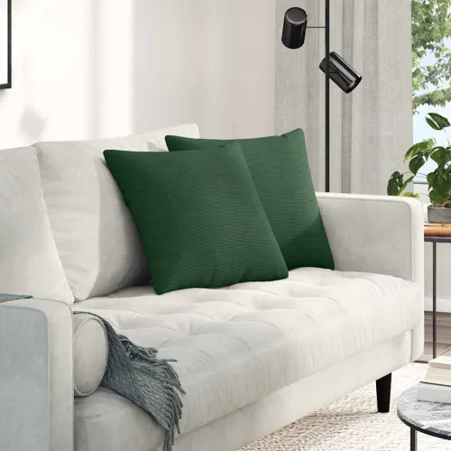 Jastučići za sofu 2 pcs Tamnozelena 45 x 45 cm Kordura tekstil - Tamnozelena 45 x 45 cm Cijena