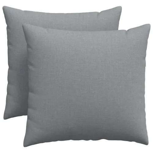 Jastučići za sofu 2 kom. tkanina Svijetlo siva 50 x 50 cm - Svjetlosiva 50 x 50 cm Cijena
