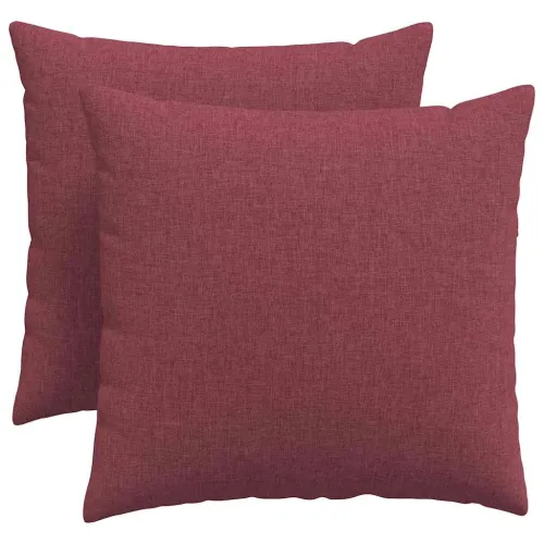 Jastučići za sofu 2 kom. tkanina Vinska crvena 50 x 50 cm - boja crnog vina 50 x 50 cm Cijena