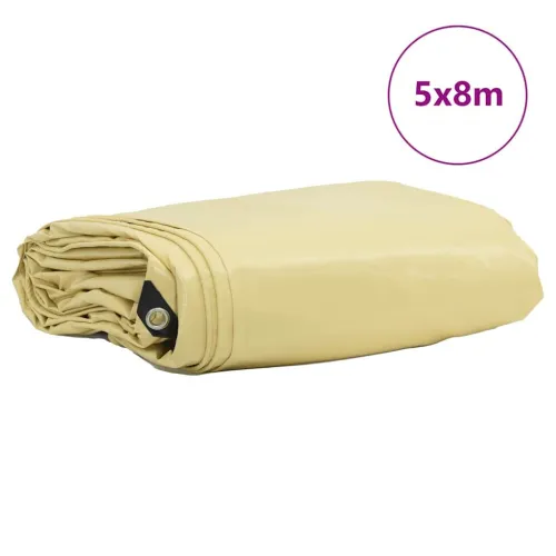 Cerada 650g / m² Bež 5 x 8 m Platno s PVC premazom - Bež 5 x 8 m with eyelets Cijena