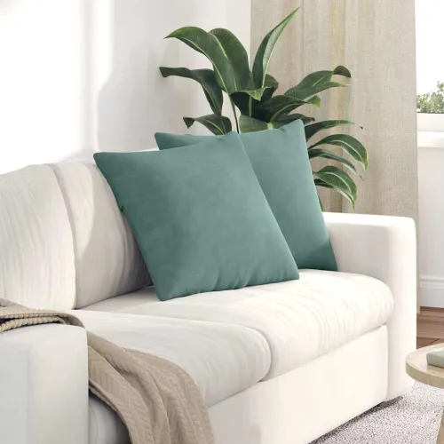 Jastučići za sofu 2 pcs Morska zelena 50 x 50 cm - zelena boja mora 50 x 50 cm Cijena