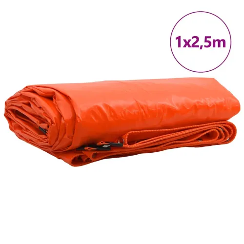Cerada 650g / m² Narančasta 1 x 2,5 m Platno s PVC premazom - Narančasta 1 x 2,5 m with eyelets Cijena