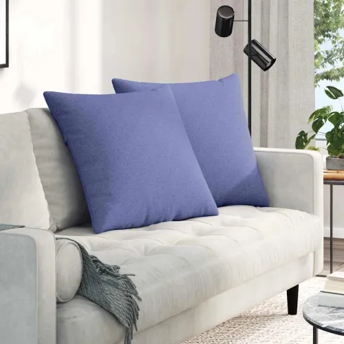 Jastučići za sofu 2 kom. tkanina Traper plava 60 x 60 cm - Trapere plave boje 60 x 60 cm Cijena