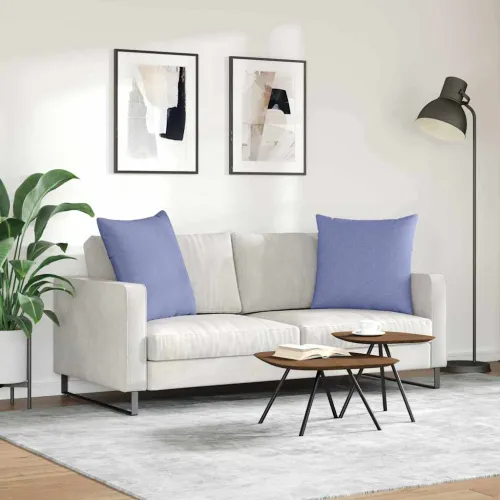 Jastučići za sofu 2 kom. tkanina Traper plava 60 x 60 cm - Trapere plave boje 60 x 60 cm Cijena