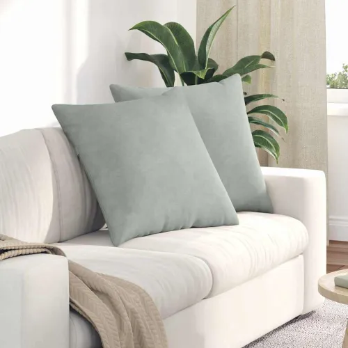 Jastučići za sofu 2 pcs Svijetlo siva 60 x 60 cm - Svjetlosiva 60 x 60 cm Cijena