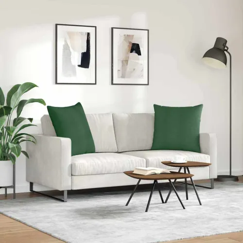 Jastučići za sofu 2 kom. Kordura tekstil Tamnozelena 60 x 60 cm - Tamnozelena 60 x 60 cm Cijena