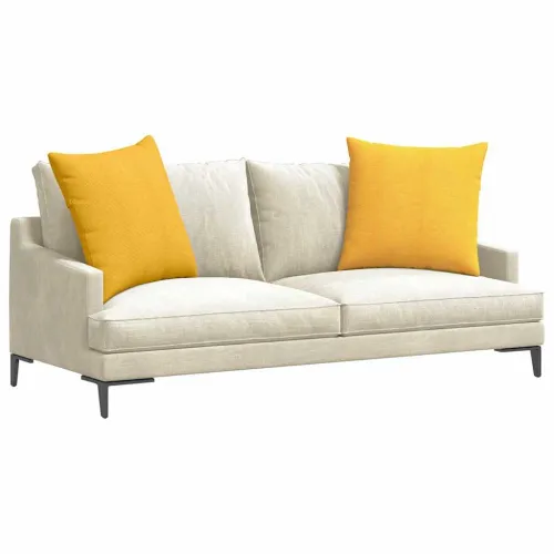 Jastučići za sofu 2 pcs Svijetlo žuta 60 x 60 cm - Svjetložuta 60 x 60 cm Cijena