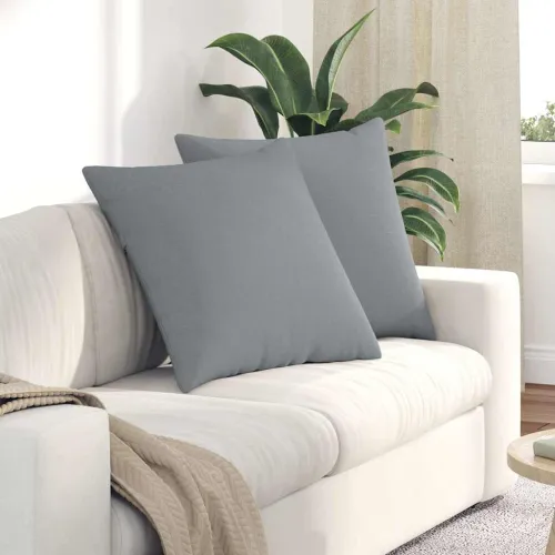 Jastučići za sofu 2 kom. tkanina Svijetlo siva 80 x 80 cm - Svjetlosiva 80 x 80 cm Cijena
