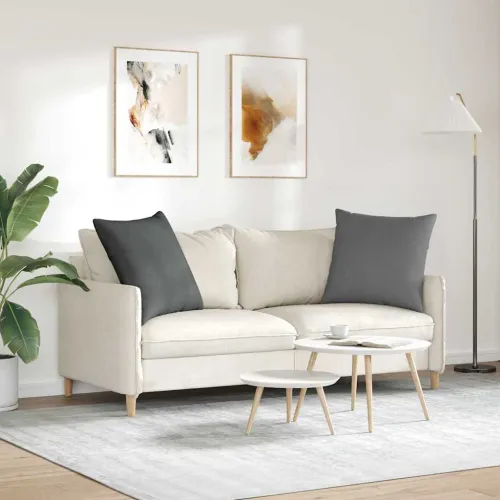 Jastučići za sofu 2 kom. tkanina Tamno siva 80 x 80 cm - Tamno siva 80 x 80 cm Cijena