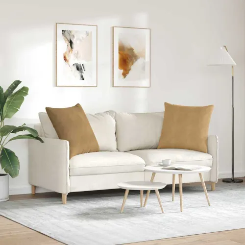 Jastučići za sofu 2 pcs Smeđa 80 x 80 cm Kordura tekstil - Smeđa 80 x 80 cm Cijena