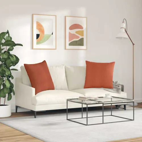 Jastučići za sofu 2 kom. Kordura tekstil Crvena narančasta - Crvena narančasta 80 x 80 cm Cijena