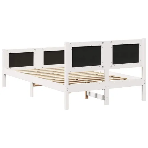 Okvir za krevet s uzglavljem Svijetlo siva 120 x 190 cm - Bijela i svijetlosiva 120 x 190 cm Cijena
