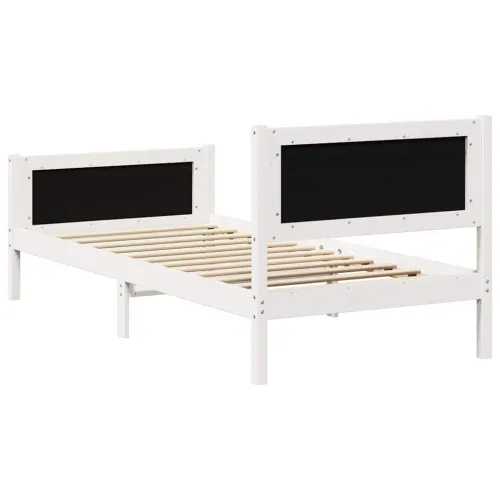 Okvir za krevet s uzglavljem Svijetlo siva 90 x 190 cm - Bijela i svijetlosiva 90 x 190 cm Cijena