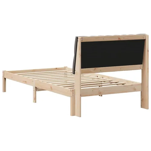 Krevetni okvir s tapiciranim uzglavljem Smeđa 100 x 200 cm - Smeđa i taupe 100 x 200 cm Cijena