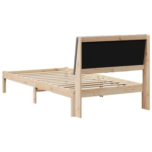 Okvir za krevet Smeđa 100 x 200 cm Čvrsto borovo drvo - 100 x 200 cm Smeđa i taupe Cijena