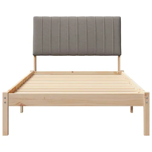 Okvir za krevet Smeđa 100 x 200 cm Čvrsto borovo drvo - 100 x 200 cm Smeđa i taupe Cijena