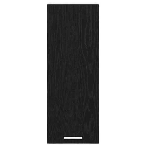 Viseći ormarić 2 kom. Crni hrast i bijela Konstruirano drvo - Crni hrast 2x viseća vitrina (1 vrata) 30 cm široka 80 cm visoka Cijena