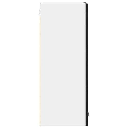 Viseći ormarić 2 kom. Crni hrast i bijela Konstruirano drvo - Crni hrast 2x viseća vitrina (1 vrata) 30 cm široka 80 cm visoka Cijena
