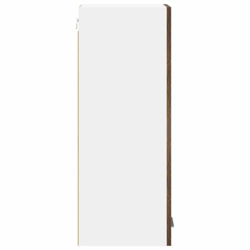 Viseći ormarić 2 kom. Dimljeni hrast i bijela Konstruirano drvo - Dimljeni hrast 2x viseća vitrina (1 vrata) 30 cm široka 80 cm  Cijena