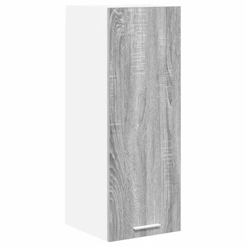 Viseći ormarić 2 kom. Siva Sonoma i bijela Konstruirano drvo - Siva sonoma 2x viseća vitrina (1 vrata) 30 cm široka 80 cm visoka Cijena