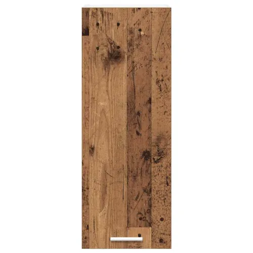 Viseći ormarić 2 kom. Stari drvo i bijela Konstruirano drvo - Staro drvo 2x viseća vitrina (1 vrata) 30 cm široka 80 cm visoka Cijena