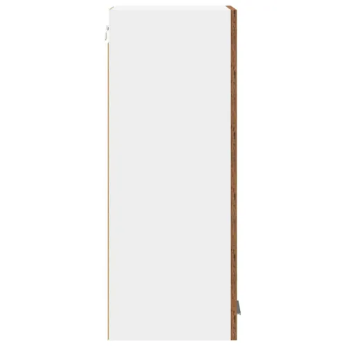 Viseći ormarić 2 kom. Stari drvo i bijela Konstruirano drvo - Staro drvo 2x viseća vitrina (1 vrata) 30 cm široka 80 cm visoka Cijena