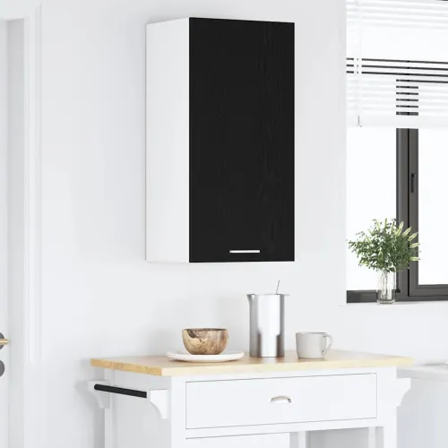 Viseći ormarić Crni hrast i bijela 40 x 31 x 80 cm - Crni hrast 1x viseći ormar (1 vrata) 40 cm širok 80 cm visok Cijena