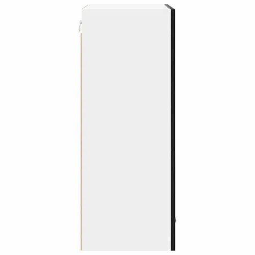 Viseći ormarić Crni hrast i bijela 50 x 31 x 80 cm - Crni hrast 1x viseća vitrina (1 vrata) 50 cm široka 80 cm visoka Cijena