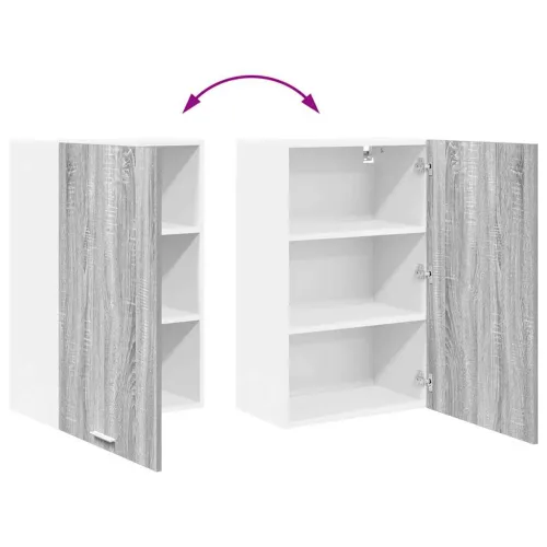 Viseći ormarić Siva Sonoma i bijela 50 x 31 x 80 cm - Siva sonoma 1x viseća vitrina (1 vrata) 50 cm široka 80 cm visoka Cijena