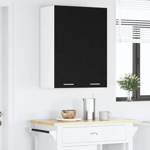 Viseći ormarić Crni hrast 60 x 31 x 80 cm Konstruirano drvo - Crni hrast 1x viseći ormarić (2 vrata) 60 cm širine 80 cm visine Cijena