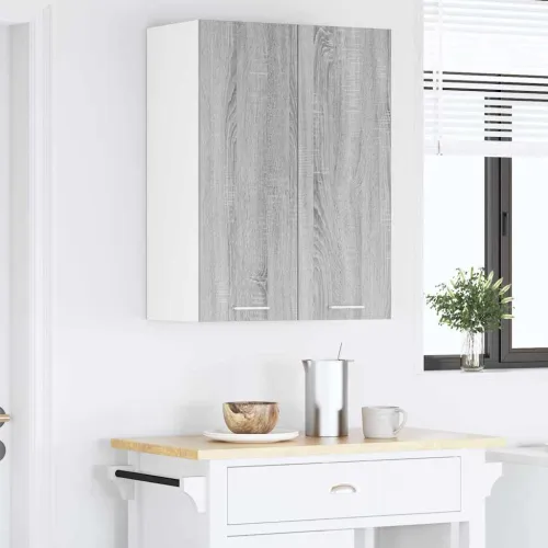 Viseći ormarić Siva Sonoma 60 x 31 x 80 cm Konstruirano drvo - Sivi Sonoma 1x viseći ormarić (2 vrata) 60 cm širine 80 cm visine Cijena