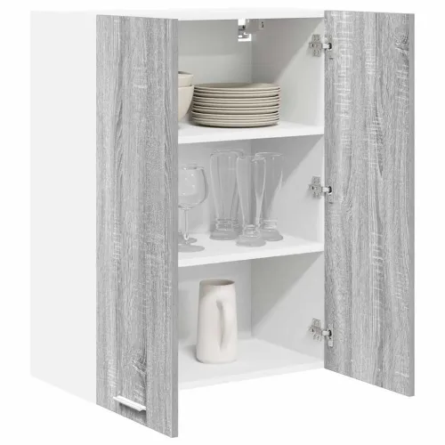 Viseći ormarić Siva Sonoma 60 x 31 x 80 cm Konstruirano drvo - Sivi Sonoma 1x viseći ormarić (2 vrata) 60 cm širine 80 cm visine Cijena