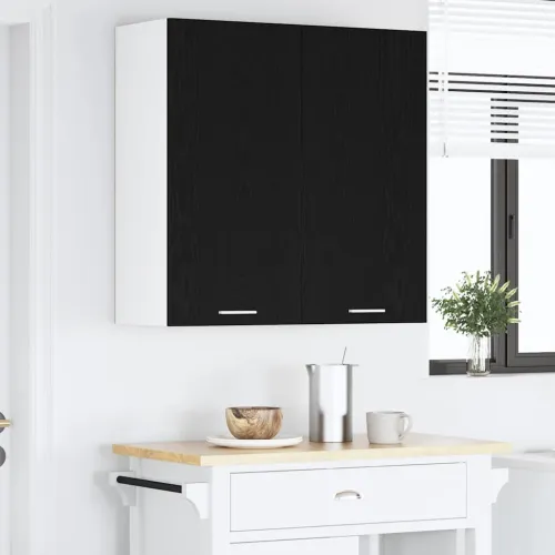 Viseći ormarić Crni hrast 80 x 31 x 80 cm Konstruirano drvo - Crni hrast 1x viseći ormar (2 vrata) 80 cm širok 80 cm visok Cijena