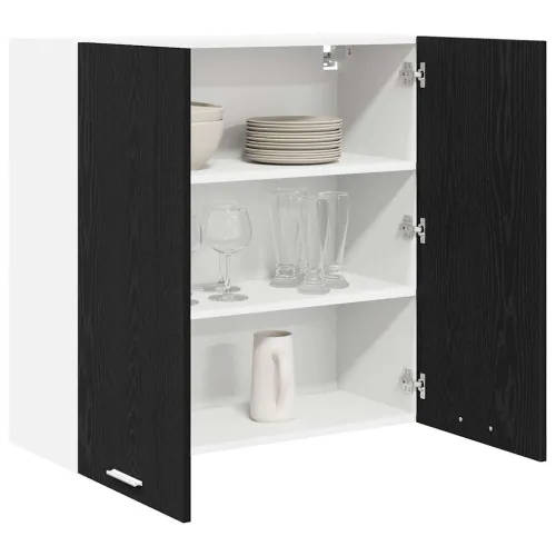 Viseći ormarić Crni hrast 80 x 31 x 80 cm Konstruirano drvo - Crni hrast 1x viseći ormar (2 vrata) 80 cm širok 80 cm visok Cijena