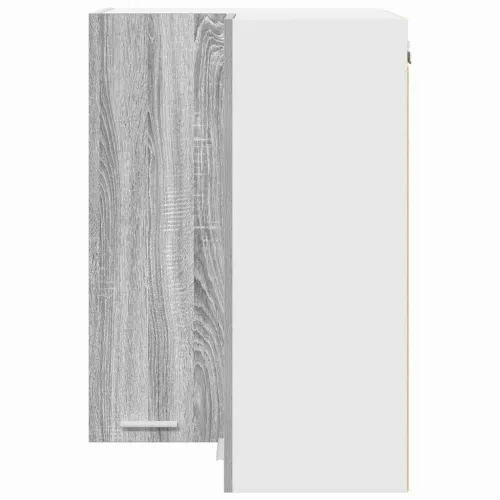 Viseći ormarić Siva Sonoma i bijela 57 x 57 x 80 cm - Sivi Sonoma 1x viseća kutna vitrina 57 cm široka 80 cm visoka Cijena