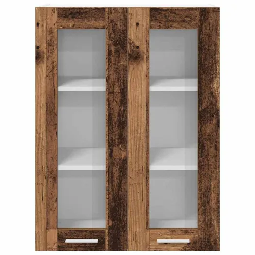 Viseći ormarić Staro drvo 60 x 31 x 80 cm Konstruirano drvo - Staro drvo 1x viseći stakleni ormar (2 vrata) 60 cm širok 80 cm vi Cijena